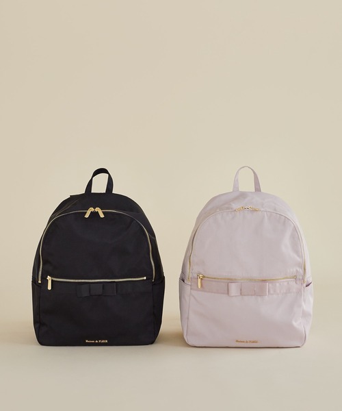 Maison de FLEUR（メゾンドフルール）の「撥水加工オペラリボンリュック（バックパック/リュック・レディース・ブラック/ピンク系その他・FREE）」の5枚目の写真