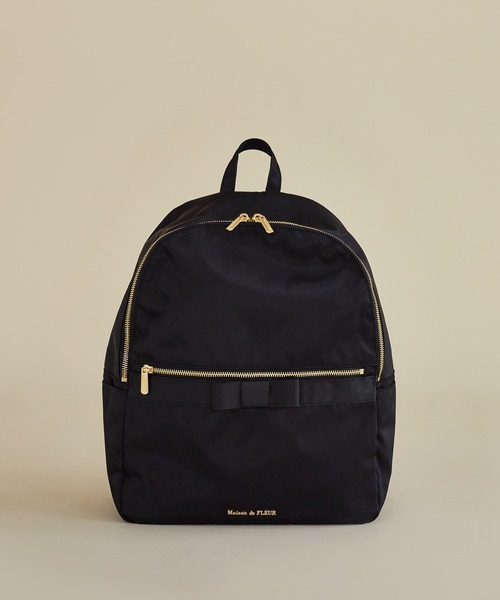 Maison de FLEUR（メゾンドフルール）の「撥水加工オペラリボンリュック（バックパック/リュック・レディース・ブラック/ピンク系その他・FREE）」の3枚目の写真