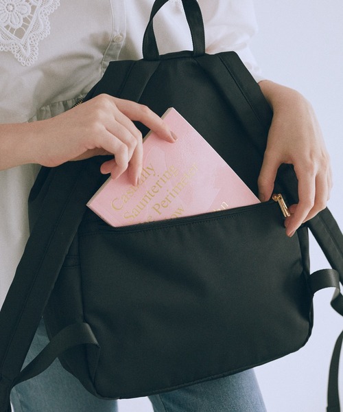 Maison de FLEUR（メゾンドフルール）の「撥水加工オペラリボンリュック（バックパック/リュック・レディース・ブラック/ピンク系その他・FREE）」の10枚目の写真