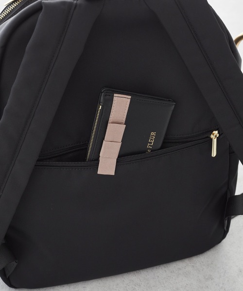 Maison de FLEUR（メゾンドフルール）の「撥水加工オペラリボンリュック（バックパック/リュック・レディース・ブラック/ピンク系その他・FREE）」の16枚目の写真