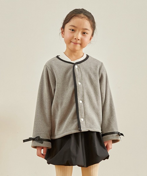 セール】undeny/アンディニー フリースリボンカーディガン