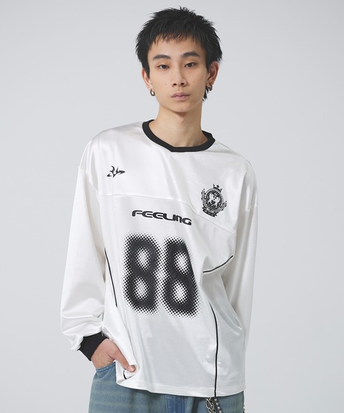 セール】ルーズシルエットフットボールTシャツ【UNISEX】（Tシャツ