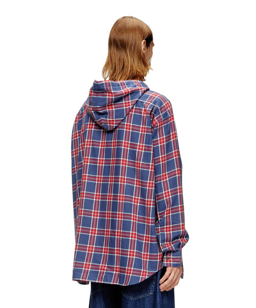 DIESELシャツ ブラウス メンズ　 S-DEWNY-HOOD　(サイズ46) メンズ フード付きシャツ S-DEWNY-HOOD-AJFI（シャツ/ブラウス