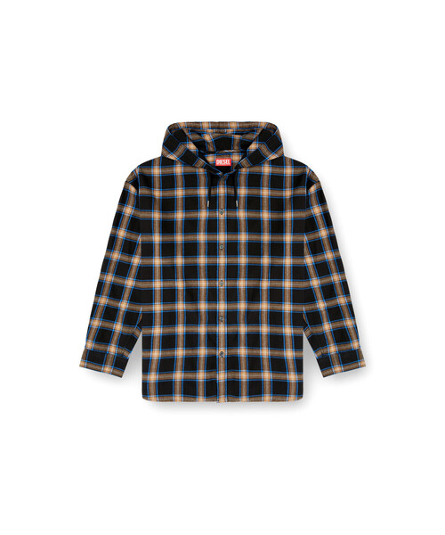 メンズ フード付きシャツ S-DEWNY-HOOD-AJFI（シャツ/ブラウス