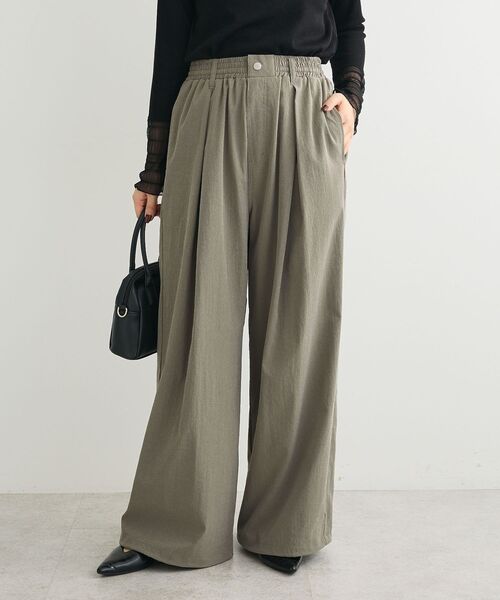 Sugar spoon（シュガースプーン）の「・SUGAR SPOON カーブタックパンツⅡ（その他パンツ・レディース・ブラック/ブラウン/ボルドー/グレイッシュベージュ・FREE）」の4枚目の写真