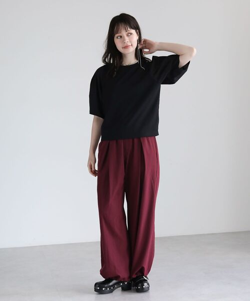 Sugar spoon（シュガースプーン）の「・SUGAR SPOON カーブタックパンツⅡ（その他パンツ・レディース・ブラック/ブラウン/ボルドー/グレイッシュベージュ・FREE）」の6枚目の写真