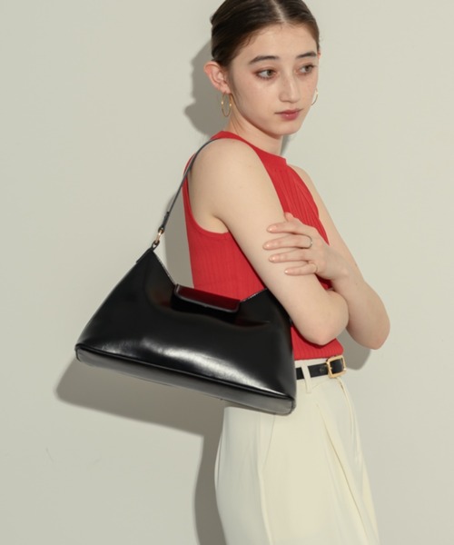 NEUNA(ヌナ)の「ベルテッドスクエアバッグ(ハンドバッグ・レディース・ブラウン/アイボリー/ブラック・FREE)」の10枚目の写真