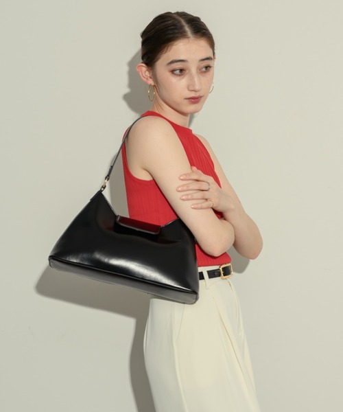 NEUNA(ヌナ)の「ベルテッドスクエアバッグ(ハンドバッグ・レディース・ブラウン/アイボリー/ブラック・FREE)」の5枚目の写真