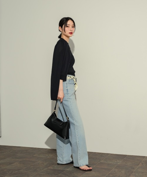 NEUNA(ヌナ)の「ベルテッドスクエアバッグ(ハンドバッグ・レディース・ブラウン/アイボリー/ブラック・FREE)」の12枚目の写真