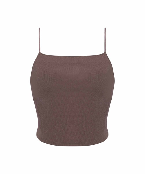 AMOSTYLE BY TRIUMPH（アモスタイルバイトリンプ）の「リブ クロップトップ AMST800 B.Top JX（その他アンダーウェア/インナー・レディース・ブラック/ホワイト/ブラウン/ブルー・L/M/S）」の3枚目の写真
