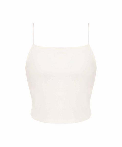 AMOSTYLE BY TRIUMPH（アモスタイルバイトリンプ）の「リブ クロップトップ AMST800 B.Top JX（その他アンダーウェア/インナー・レディース・ブラック/ホワイト/ブラウン/ブルー・L/M/S）」の14枚目の写真