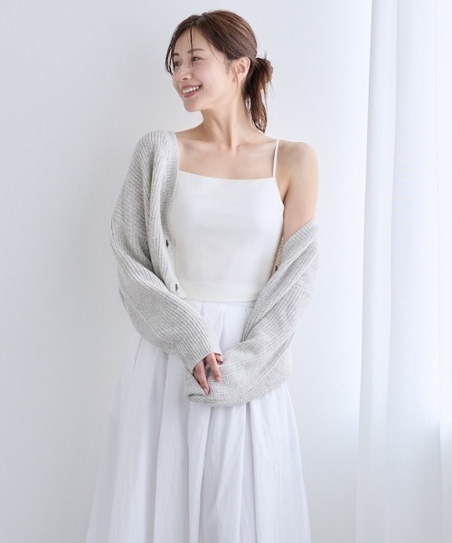AMOSTYLE BY TRIUMPH（アモスタイルバイトリンプ）の「リブ クロップトップ AMST800 B.Top JX（その他アンダーウェア/インナー・レディース・ブラック/ホワイト/ブラウン/ブルー・L/M/S）」の5枚目の写真