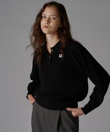 Lui's（ルイス）の「【FILA×Lui's】ニットポロ（ニット/セーター・レディース）」