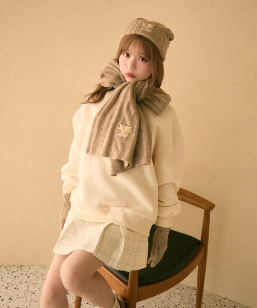 セール】【3点セット】ニット帽＋手袋＋マフラー（ニットキャップ