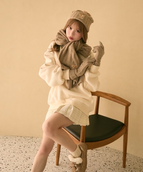 セール】【3点セット】ニット帽＋手袋＋マフラー（ニットキャップ