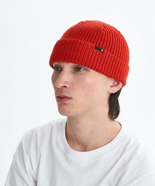 ELEMENT(エレメント)の「ELEMENT メンズ LOW DOCKER BEANIE ビーニー 【2025年秋冬モデル】/エレメントリブニットキャップ・ビーニー(ニットキャップ/ビーニー・メンズ・ネイビー/ブラック/レッド/ホワイト・FREE)」の4枚目の写真
