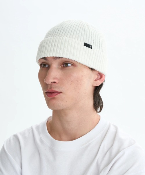 ELEMENT(エレメント)の「ELEMENT メンズ LOW DOCKER BEANIE ビーニー 【2025年秋冬モデル】/エレメントリブニットキャップ・ビーニー(ニットキャップ/ビーニー・メンズ・ネイビー/ブラック/レッド/ホワイト・FREE)」の2枚目の写真