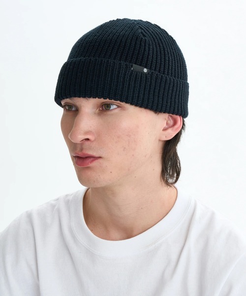 ELEMENT(エレメント)の「ELEMENT メンズ LOW DOCKER BEANIE ビーニー 【2025年秋冬モデル】/エレメントリブニットキャップ・ビーニー(ニットキャップ/ビーニー・メンズ・ネイビー/ブラック/レッド/ホワイト・FREE)」の3枚目の写真