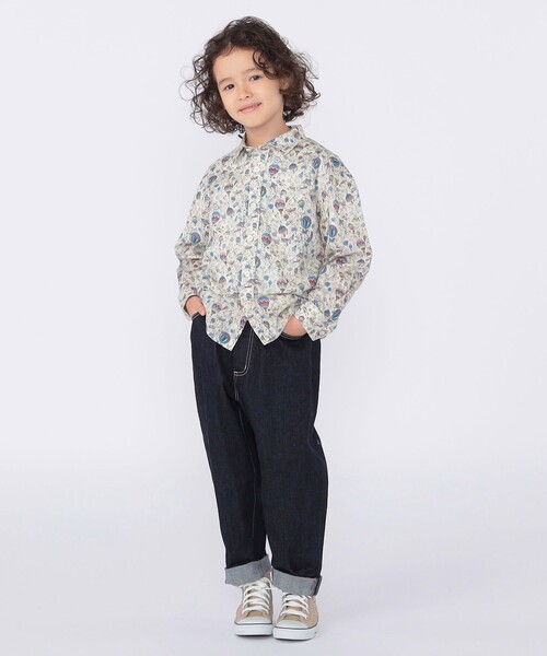SHIPS(シップス)の「SHIPS KIDS:100~130cm / リバティ プリント 長袖 シャツ(シャツ/ブラウス・キッズ・ブルー系その他・130/100/110/120)」の6枚目の写真