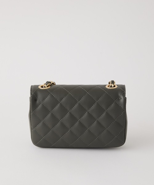 AULENTTI(オウレンティ)の「【forksy.】【AULENTTI / オウレンティ】キルティングチェーンショルダーバッグ(ハンドバッグ・レディース・ダークグレー/ブラック・FREE)」の3枚目の写真