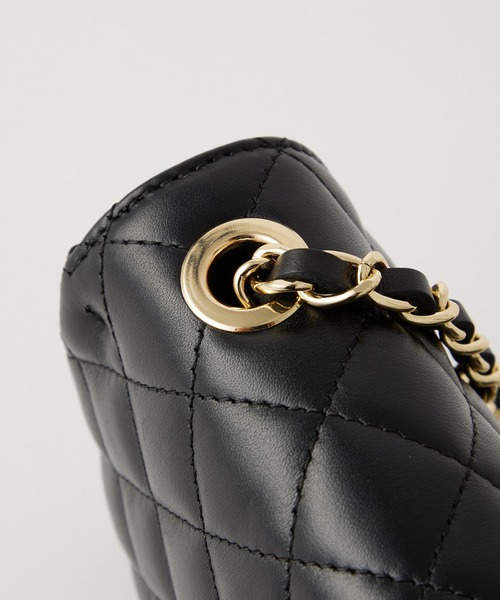 AULENTTI(オウレンティ)の「【forksy.】【AULENTTI / オウレンティ】キルティングチェーンショルダーバッグ(ハンドバッグ・レディース・ダークグレー/ブラック・FREE)」の8枚目の写真