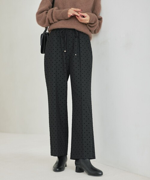 結論シリーズ】ニーハイフレアパンツ ウラキモウ ドット［size SHORT