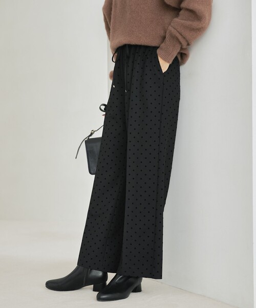 結論シリーズ】ニーハイフレアパンツ ウラキモウ ドット［size SHORT