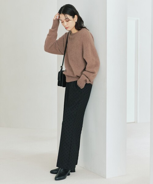 結論シリーズ】ニーハイフレアパンツ ウラキモウ ドット［size SHORT