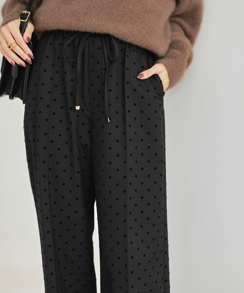 結論シリーズ】ニーハイフレアパンツ ウラキモウ ドット［size SHORT