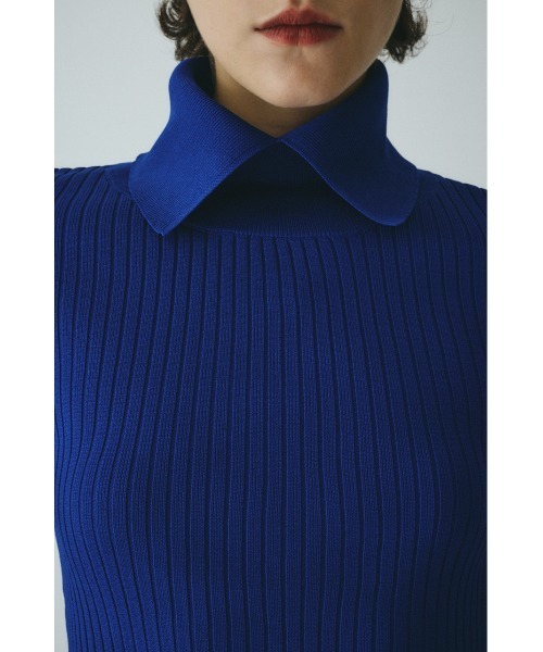 HeRIN.CYE（ヘリンドットサイ）の「Stand collar knit top　　スタンドカラーニットトップ（ニット/セーター・レディース・ピンク/ブルー/ブラウン/ブラック・FREE）」の21枚目の写真