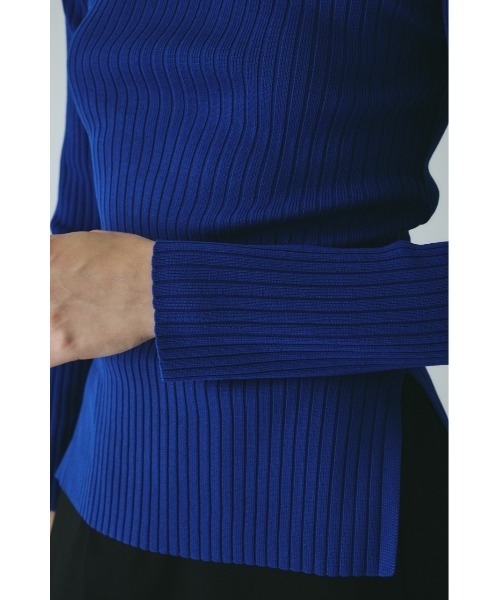 HeRIN.CYE（ヘリンドットサイ）の「Stand collar knit top　　スタンドカラーニットトップ（ニット/セーター・レディース・ピンク/ブルー/ブラウン/ブラック・FREE）」の19枚目の写真