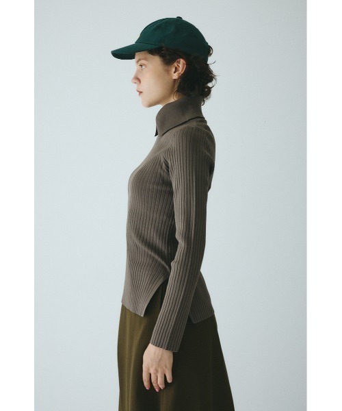 HeRIN.CYE（ヘリンドットサイ）の「Stand collar knit top　　スタンドカラーニットトップ（ニット/セーター・レディース・ピンク/ブルー/ブラウン/ブラック・FREE）」の15枚目の写真