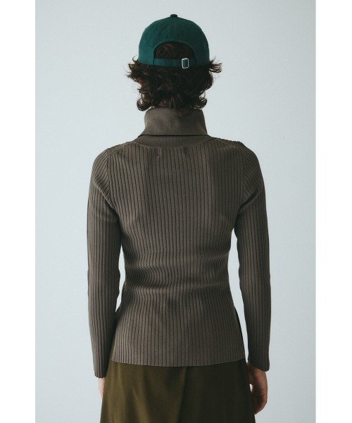 HeRIN.CYE（ヘリンドットサイ）の「Stand collar knit top　　スタンドカラーニットトップ（ニット/セーター・レディース・ピンク/ブルー/ブラウン/ブラック・FREE）」の14枚目の写真