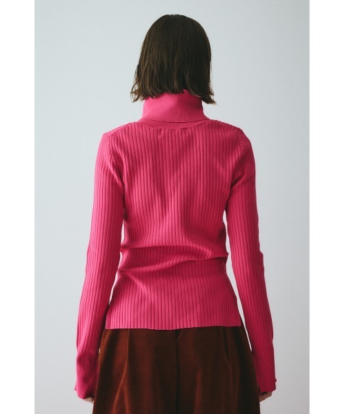 HeRIN.CYE（ヘリンドットサイ）の「Stand collar knit top　　スタンドカラーニットトップ（ニット/セーター・レディース・ピンク/ブルー/ブラウン/ブラック・FREE）」の11枚目の写真