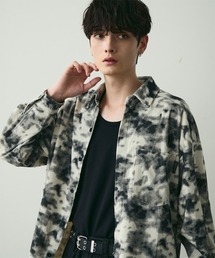 タイダイパターンコーデュロイシャツ / Tie-Dye Style Corduroy Shirt
