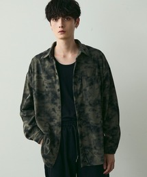タイダイパターンコーデュロイシャツ / Tie-Dye Style Corduroy Shirt
