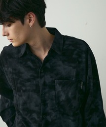 タイダイパターンコーデュロイシャツ / Tie-Dye Style Corduroy Shirt
