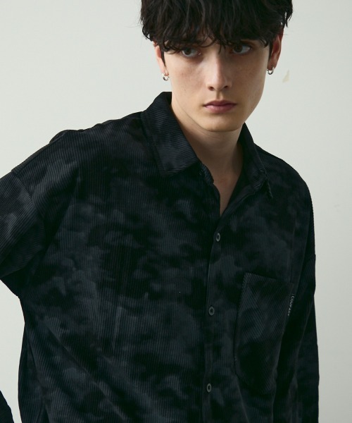 Shoowtime（ショウタイム）の「タイダイパターンコーデュロイシャツ / Tie-Dye Style Corduroy Shirt（シャツ/ブラウス・メンズ・ホワイト/カーキ/ブラック・MEDIUM/LARGE/X-LARGE）」の20枚目の写真