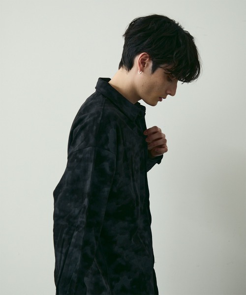 Shoowtime（ショウタイム）の「タイダイパターンコーデュロイシャツ / Tie-Dye Style Corduroy Shirt（シャツ/ブラウス・メンズ・ホワイト/カーキ/ブラック・MEDIUM/LARGE/X-LARGE）」の21枚目の写真
