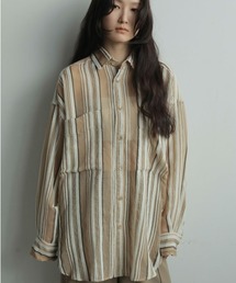 anuke（アンヌーク）の「Sheer Stripe Shirts（シャツ/ブラウス）」