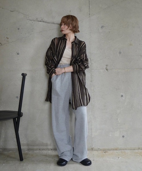 トップス anuke Sheer Stripe Shirts ànuke online store（アンヌーク） / Sheer Stripe ShirtsSheer