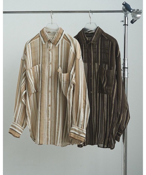 トップス Stripe Sheer Shirt ànuke online store（アンヌーク） / Sheer Stripe ShirtsSheer