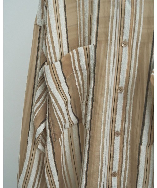 Sheer Stripe Shirts（シャツ/ブラウス）｜anuke（アンヌーク）の