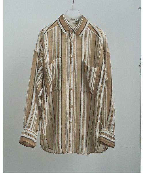 トップス anuke Sheer Stripe Shirts ànuke online store（アンヌーク） / Sheer Stripe ShirtsSheer