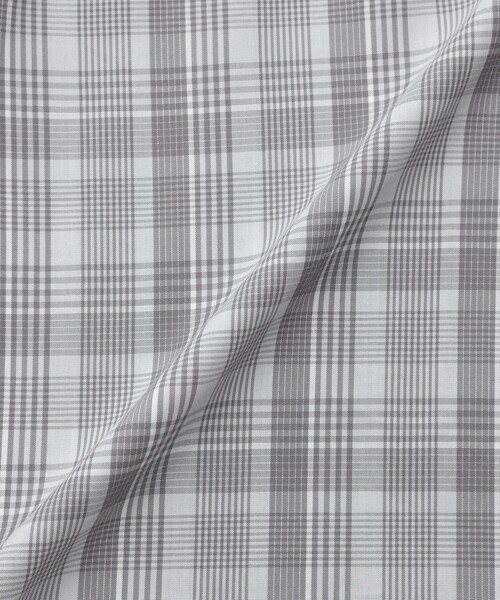 MACKINTOSH PHILOSOPHY（ﾏｯｷﾝﾄｯｼｭ ﾌｨﾛｿﾌｨｰ）の「フロントギャザーチェックブラウス（シャツ/ブラウス・レディース・チャコールグレー/ベージュ・36/38）」の3枚目の写真