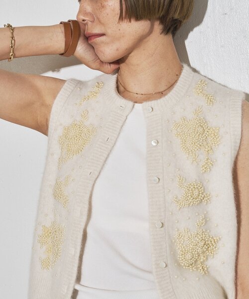 GEMINI】ビーズニットジレ（ベスト）｜Whim Gazette（ウィムガゼット