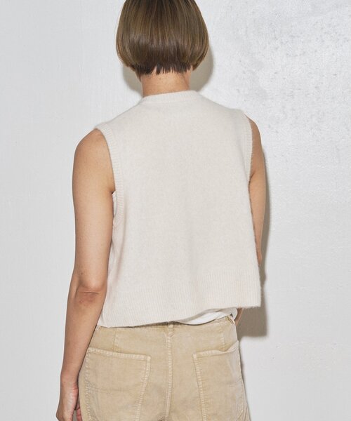 Whim Gazette（ウィムガゼット）の「【GEMINI】ビーズニットジレ（ベスト・レディース・グレー/オフホワイト・FREE）」の18枚目の写真