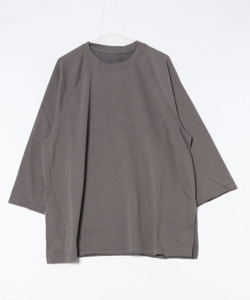 Lace Ladies(レースレディース)の「ソリッドカラー ラウンドネック チュニック プルオーバー(Tシャツ/カットソー・レディース・ブラック/グレー/ホワイト・FREE)」の7枚目の写真