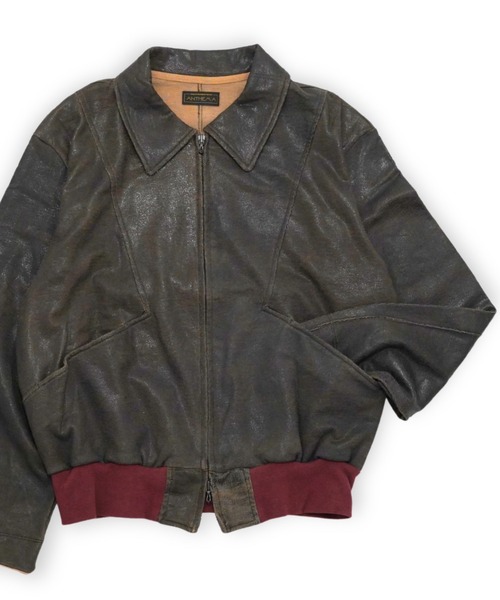 ANTHEM A 25aw CRACK TERRY BLOUSON BROWN