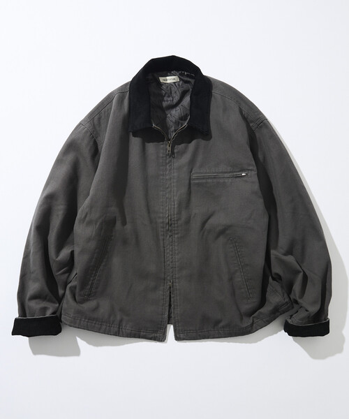 FREAK'S STORE（フリークスストア）の「限定展開 ビッグシルエット コーデュロイ切り替え ダックブルゾン / キルティング 中綿（ブルゾン・メンズ・ブラウン/ブラック/チャコールグレー/ベージュ・LARGE/MEDIUM/SMALL）」の5枚目の写真